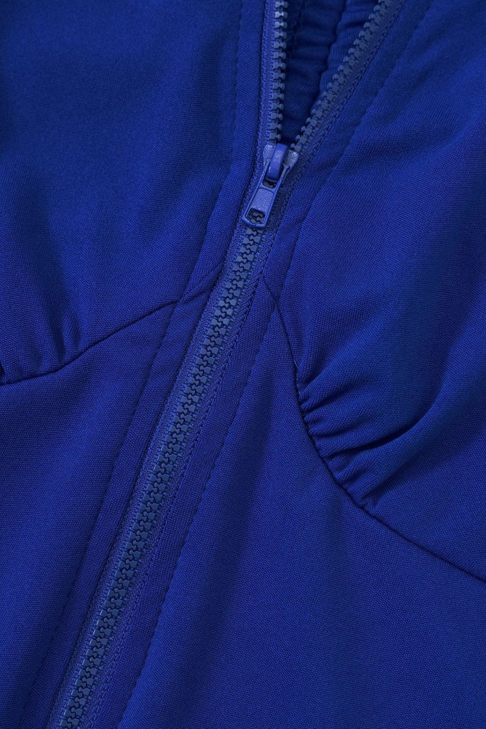 Zip Up Cutout Drawstring Detail Dress - p9nstyle