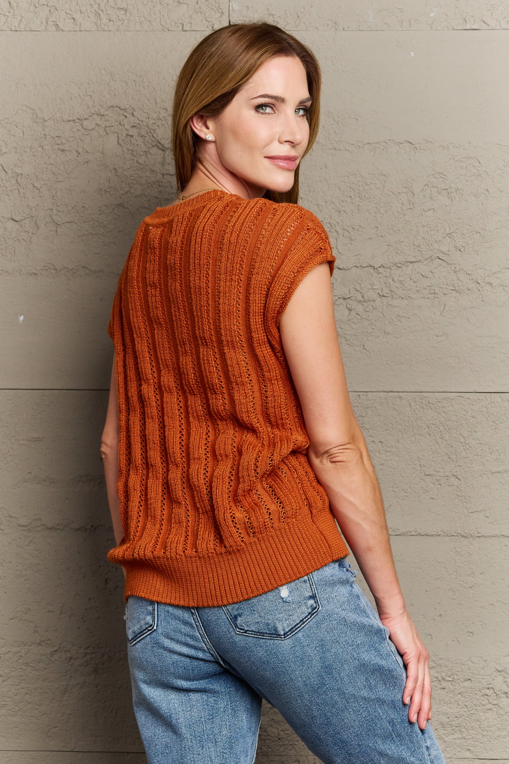 Casual Knit Sweater Vest